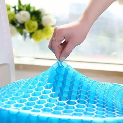 Almofada Ortopédica de Gel Colmeia Egg Sitter – Ergonômica e Resistente com Capa Lavável