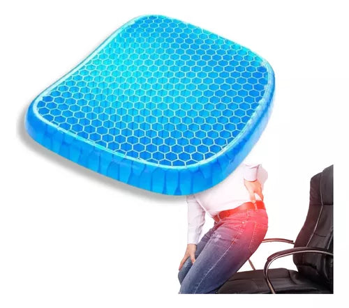 Almofada Ortopédica de Gel Colmeia Egg Sitter – Ergonômica e Resistente com Capa Lavável